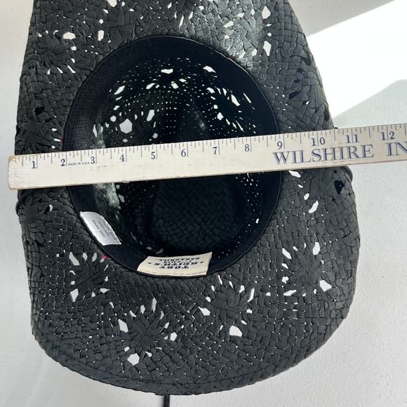 Toby Keith's Cowboy Hat "Whiskey Girl" PInk OS Black 100% Paper Woven - Picture 10 of 16